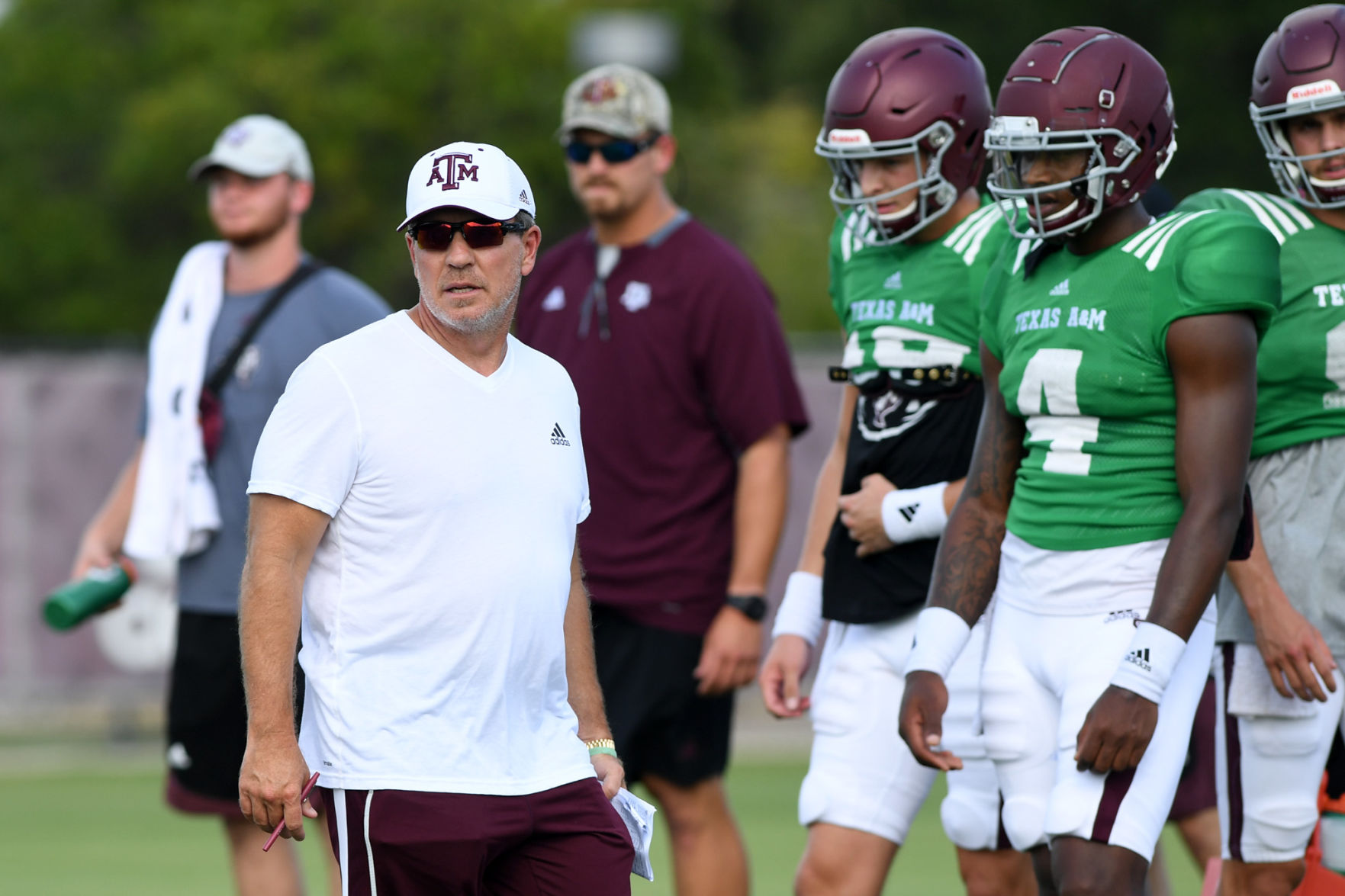 Aggie football practice